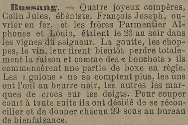1900.07.24 - Partie de boxe sous l'effet de l'alcool !