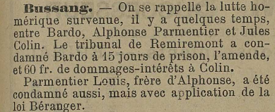 1900.07.26 - Partie de boxe "avinée" : condamnations